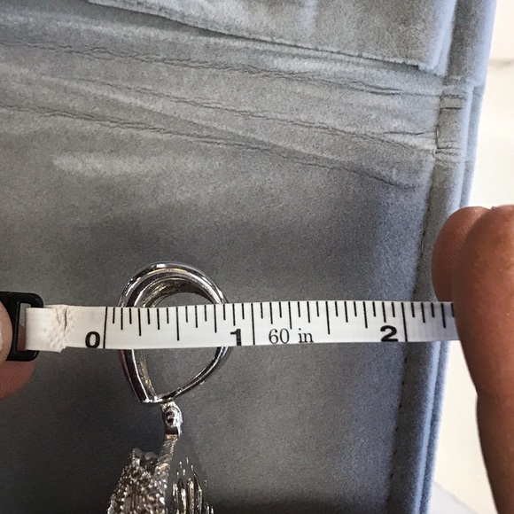 Custom Sterling Silver and CZ large Jesus Pendant - Picture 5 of 7